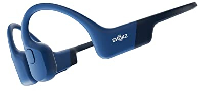 SHOKZ OpenRun Wireless Bone Conduction Headphones, [England Athletics Recommended] Open-Ear Bluetooth Earphones with Mic, Waterproof Sports Headset with 8H Playtime for Running Workout(Blue Eclipse)