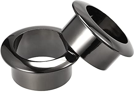 sourcing map Bureau Oeillet 30mm pour Organisation et Protection Corde Nylon Foncé Gris Paquet de 3