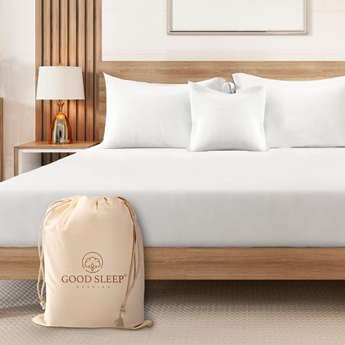 100% Egyptian Cotton Fitted Sheet, 1000 TC 1 Piece Super King Fitted Sheet | Soft Comfortable Fitted Bed Sheets, Sateen Weave Superking Fitted Sheet, 41cm/16 Extra Deep Fitted Sheet, White Sheet.