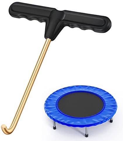 Ripeng Trampoline Spring Tool Puller Hook Metal Tent Peg Trampoline Peg Puller Pull Trampoline Accessories Trampoline Hand Tool for Jumping Camping Awning