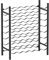 Makastle Weinregal Flaschenregal Weinständer für 48 Flaschen Regal aus Metall Flaschenhalter Flaschenständer stehend für Flaschen Sekt, Wein und Champagner, 65 x 30 x 80 cm