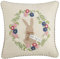 Mud Pie Bunny bestickte Kissen, 48,3 x 45,7 cm, Hop