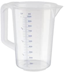 METRO Professional Taza medidora, Plástico de polipropileno, 1 L