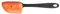 Fiskars Rascador de masa para temperaturas de hasta 180 °C, Essential, Plástico/Silicona, Longitud 25 cm, Negro/Naranja, 1065591