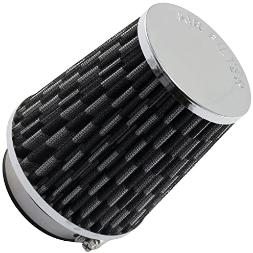 AERZETIX - C64465 - Filtro dell'aria sportivo Ø76 70 63.5 60mm universale - colore fibra di carbonio - per auto competizione tuning carrozzeria moto meccanica sistema di aspirazione dell'aria motore