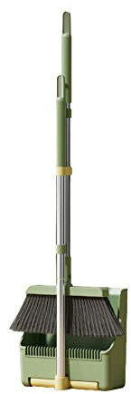 FEMUN, Juego de escoba, escoba y recogedor, escoba de cocina, escoba interior, recogedor, escoba y recogedor resistente, escoba plegable, escoba barata, suministros de limpieza, adecuado para