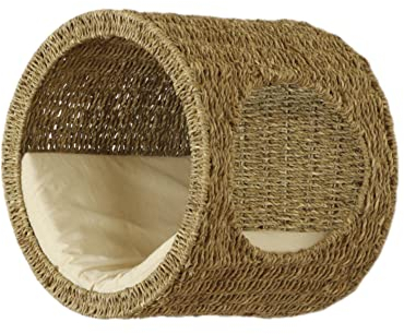 Lycce Katzen-Wandhöhle Marina Kletterhöhle Seegras Natur 30cm x 28cm x 32cm