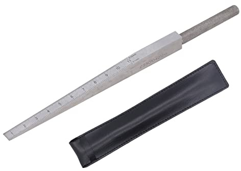 Welding Feeler Gauge, Calibrated Taper Measuring Tool 0.5 to 11mm with Storage Bag for Welders and Metalworkers