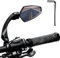 Fahrradspiegel Fahrradrückspiegel HD Echtglas Vestellbarer Fahrrad Rückspiegel Klappbar Lenkerspiegel für Fahrrad-Lenkerenden 21-25mm Seitenspiegel für Fahrrad Rennrad Mountainbike(Rechts)