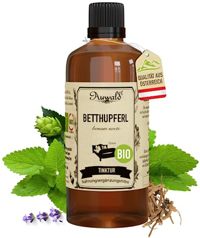 NEU! Auwald Betthupferl Tropfen BIO – Hochwertiger Auszug, Extrakt, Essenz & Tinktur – 100% BIO Landwirtschaft, Frei von künstlichen Zusätzen und Farbstoffen, Hergestellt in Österreich – 100ml
