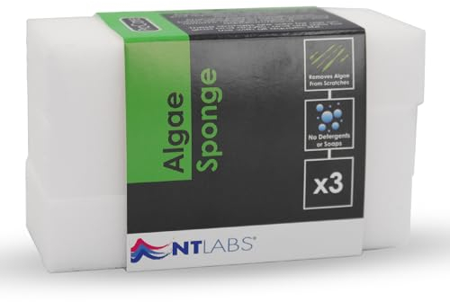 NT Labs ProCare Algae Sponge, Aquarium Cleaning Sponge, Water Feature Cleaning Sponge, Pond Window Cleaning Sponge, Each Pack Contains 3 Sponges.