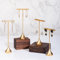 GISELA D 4 stücke Gold Ohrring Display Ständer Für Verkauf Ohrring T Stand Einzelhandel Display Halter für Show, T Bar Schmuck Organizer für Show Online-Shop Fotografie Requisiten