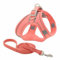 Monkimau Hundegeschirr mit Leine für kleine Hunde - Komfortables Weiches Geschirr, Ideal für Kleine bis Mittelgroße Hunde und Katzen, Türkis XXXS (Pink, XL)
