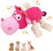 CHAWONER Dog Toy with Rope Legs, Squeaky Stuffed Dog Toy for Small Medium Large Dogs, Interactive Dog Toys for Boredom, Durable Rope Dog Chew Toys, Christmas Birthday Gifts For Dogs