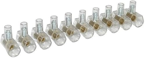 Marlanvil Lüsterklemme 10P 6mm2 Klemmleiste Klemme Verbindungsklemme