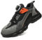 Gugifcto Zapatos de Seguridad para Hombre Mujer Zapatillas Ligero Transpirable Calzado con Punteras de Acero Black Grey 42EU