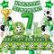 Football Birthday Decoration 7 Years, Football Party Tableware Set, Birthday Decoration 7 Years Boy, Football Balloons Paper Plates Cups Napkins Tablecloth for Party Children's Birthday Decoration