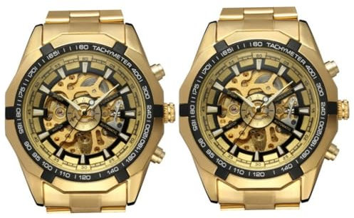 GALPADA 2 Pz orologio meccanico automatico orologio da polso per uomo orologio automatico per gli uomini orologi a carica automatica da uomo orologi da uomo orologi automatici watch bell