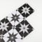 Fantasnight White Tile Stickers Black, Stars Stick on Tiles Matt 15x75cm 5Pcs, Vinyl Self Adhesive Wall, Waterproof Peel and Stick for Bathroom, Removable Backsplash for Kitchen