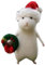 Christmas Felt Mice Ornaments, Halloween Mouse Felted Animals Winter Xmas Wool White Mouse Hanging Decor, Felt Animal Crafts Woodland Cute Christmas Tree Wreath Decor for Home Party Supplies