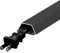 YLLSMGS Floor Cable Cover Decorative Metal Cord Cover Floor Corner Ceiling with Self-Adhesive Backing for Home Workshop Bedroom(Black)