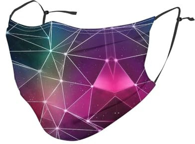 Red Galaxy Constellation Staubmaske für Erwachsene, atmungsaktiv, verstellbar, für Outdoor, Camping, Laufen, Reisen, Arbeit und den täglichen Gebrauch