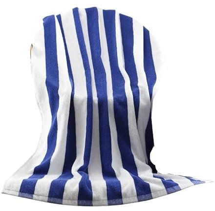 YUCHUANGYE Badetuch 75x152cm blau-weiß gestreiftes Badetuch, Strandtuch und Badetuch BadetüCher