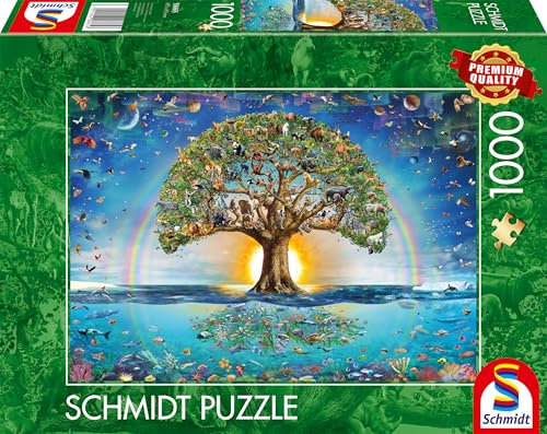 Schmidt Spiele 58865 La Magia dell'Albero della Vita, Puzzle da 1000 pezzi, Multicolore
