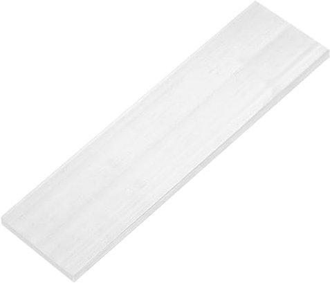 QUARKZMAN Barra Plana de Aluminio Cuadrada, Grosor de 10mm Ancho de 60mm Longitud de 305mm Placa Plana Cuadrada de Aluminio 6063, 10 x 60 x 305mm Aterial Sólido de Aluminio, Stock de Molino