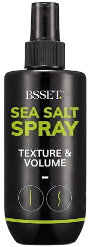 BSSET Sea Salt Spray 250ml - Texturizes and Enhances Straight and Wavy Hair-Natural Matte Beach Look