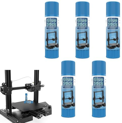 Pegamento Impresora 3D,5pcs Adhesivo para Impresión 3D,Pegamento Sólido para Cama Caliente,Pegamento de Cama de Impresora 3D PVP Sólido,Se Puede Limpiar,para la Mayoría de Las Impresoras