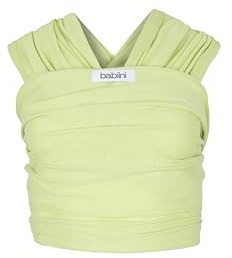 Babiini Fascia Portabebè per Neonato, Regolabile ed Elastica in Cotone, Ergonomica e Traspirante, Ideale da 3,2 a 12 kg – Facile da Usare, Mani Libere, Lavabile in Lavatrice