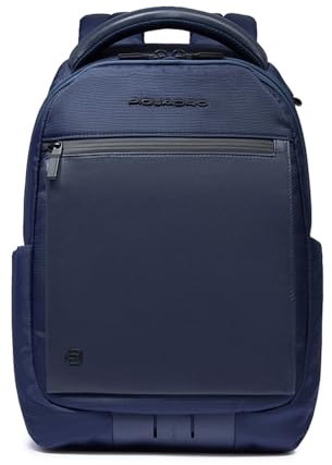PIQUADRO ZAINO PORTA PC 13'' 1 COMPARTO?IN PELLE E TESSUTO BLU - BLU One Size
