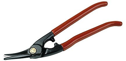Bahco 584D Offset Left Metal Shears with PVC Coated Handles, Green/Black, 280 mm