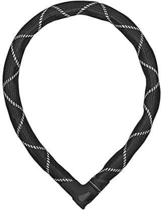 ABUS Panzerkabelschloss Iven Steel-O-Flex 8200 - Motorradschloss aus Stahlkabel mit Panzer aus Stahlhülsen - ABUS-Sicherheitslevel 8 - 85 cm, Schwarz