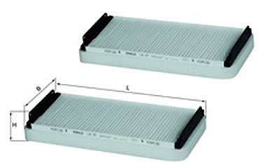 MAHLE LA 47/S Innenraumfilter - für Mercedes-Benz E-Class (W210), u.a. | Kompatibel mit: MAYBACH 57, MERCEDES-BENZ E-CLASS, E-CLASS T-Model, S-CLASS, S-CLASS Coupe