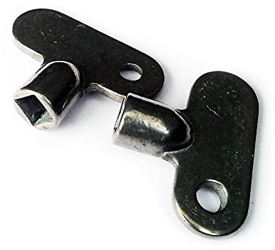 2 PCS TWO RADIATOR BLEED KEY BRASS AIR VENT CLOCK TYPE