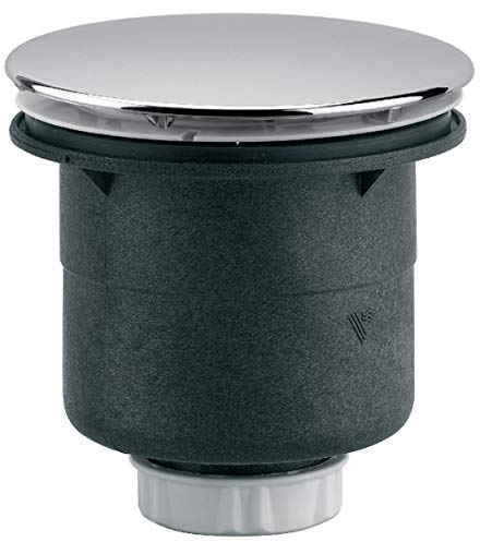 bonde siphon de receveur de douche - diamètre 40mm - en plastique - sortie verticale - chromé - valentin 55300000000