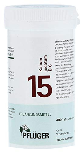 Biochemie Pflüger 15 Kalium jodatum D6 Tabletten,400St