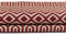 McAlister Textiles Colorado | Stoff als Meterware in Rot | Per Meter | Breite 140cm | geometrisch gewobenes Ethno Design | für Vorhänge, Polster Heimtextilien