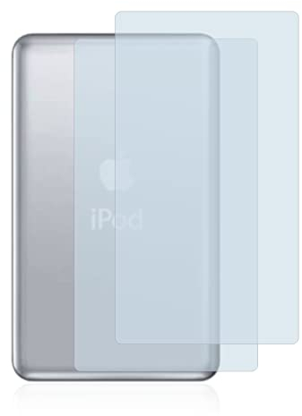 BROTECT (2 Stück Schutzfolie für Apple iPod classic 120 GB (Rückseite, 7. Gen.) Displayschutz Folie Ultra-Klar