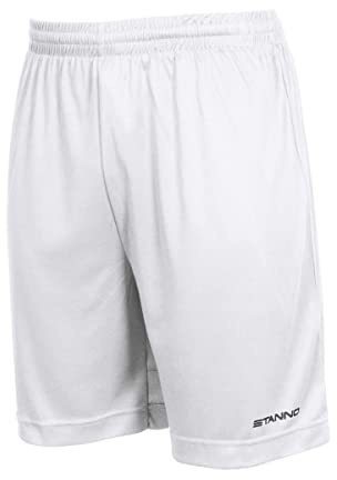 Stanno Field Shorts | Kurze Sporthose für Damen und Herren (größe L, weiß, Regular fit)