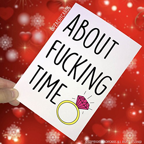Verlobung Karten, Feier Karten, in Etwa F Time, Lustig Verlobung Karte, Scherz Karte, Bester Freund Karte Hochzeitskarte Marriage PC156