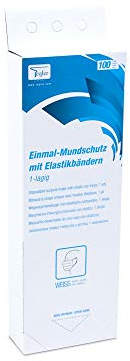 Teqler T-490100 Einmal-Mundschutz, 1-lagig (100-er Pack)