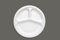 Biodegrable Compostable Sugarcane Bagasse Round 3 Compartments Plate (50 Pcs) | Eco-Friendly Party Plates | Bio Disposable Crockery