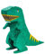 Fax Potato Dinosaur Cardboard Pinata & Blindfold Set - Fill Your Own Kids Large Party Accessory Decoration - W43cm x D13cm x H55cm