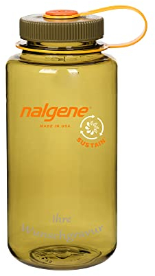 Nalgene Trinkflasche 'Everyday-Weithals-Sustain' – 1L (cotton, mit Namensgravur)