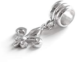 TALISMAN JEWELLERY LYS Silberanhänger mit Blumen-Anhänger für Armband mit Schlangenkette, Silber 925 rhodiniert