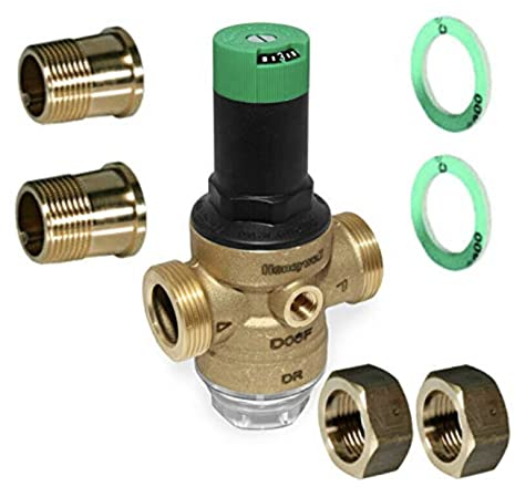 Druckminderer D06F 3/4 mit Verschraubung Außengewinde inkl. Afriso Manometer