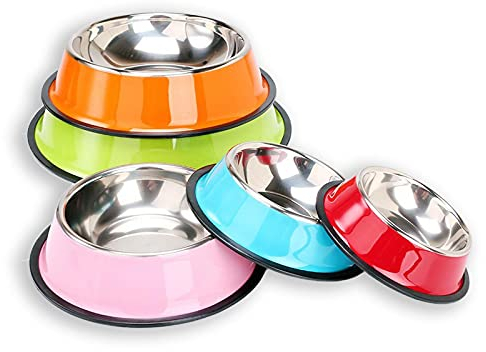 Hundenapf und Katzennapf aus Edelstahl XS - rot